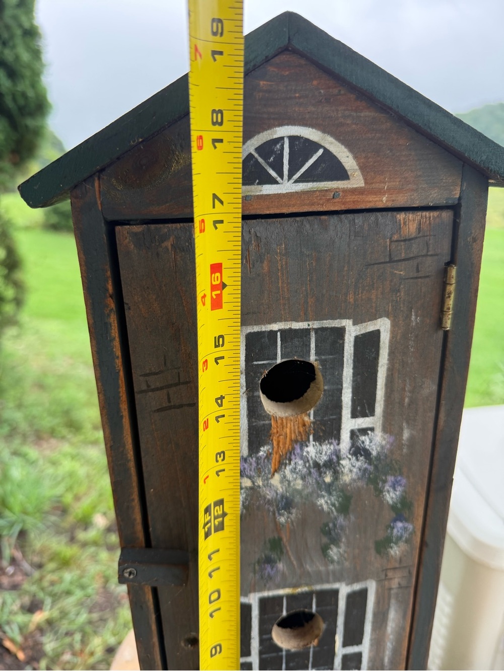 Hand-Painted Wooden Birdhouse - Picture 5 of 5